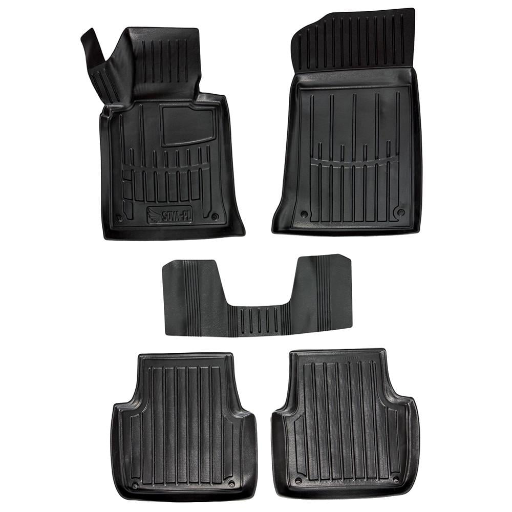 Коврики в салон SOVA-PL для BMW 3 E46 1998-2006 резиновые 5 шт. Черный (28800687)