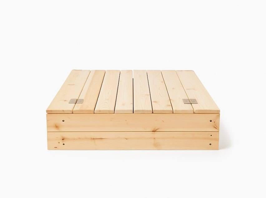 Песочница детская с натурального дерева ясень 1300х1300х400 мм (DP6765) Песочница детская с натурального дерева ясень 1300х1300х400 мм (DP6765)