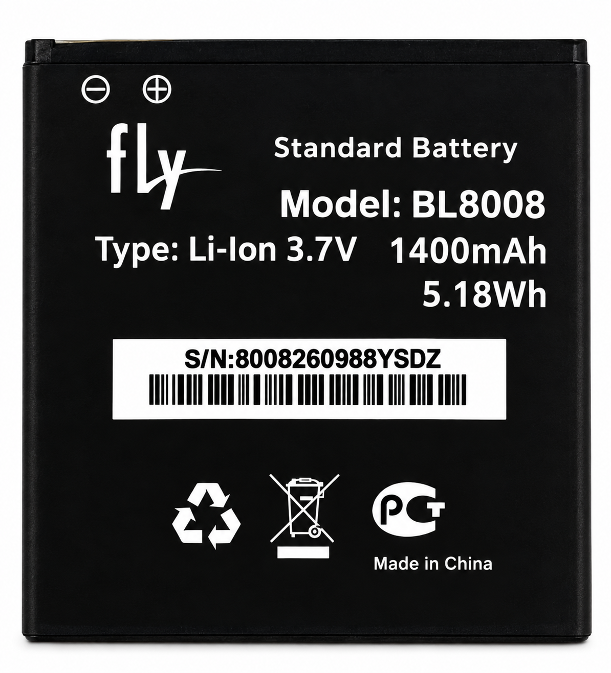 Аккумулятор BL8008 для Fly FS401 Stratus 1 1400 mAh (3512142) Аккумулятор BL8008 для Fly FS401 Stratus 1 1400 mAh (3512142)