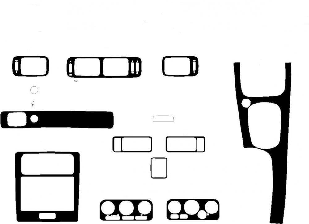 Накладки на панель Meric для Volvo V70 1997-2000 35487