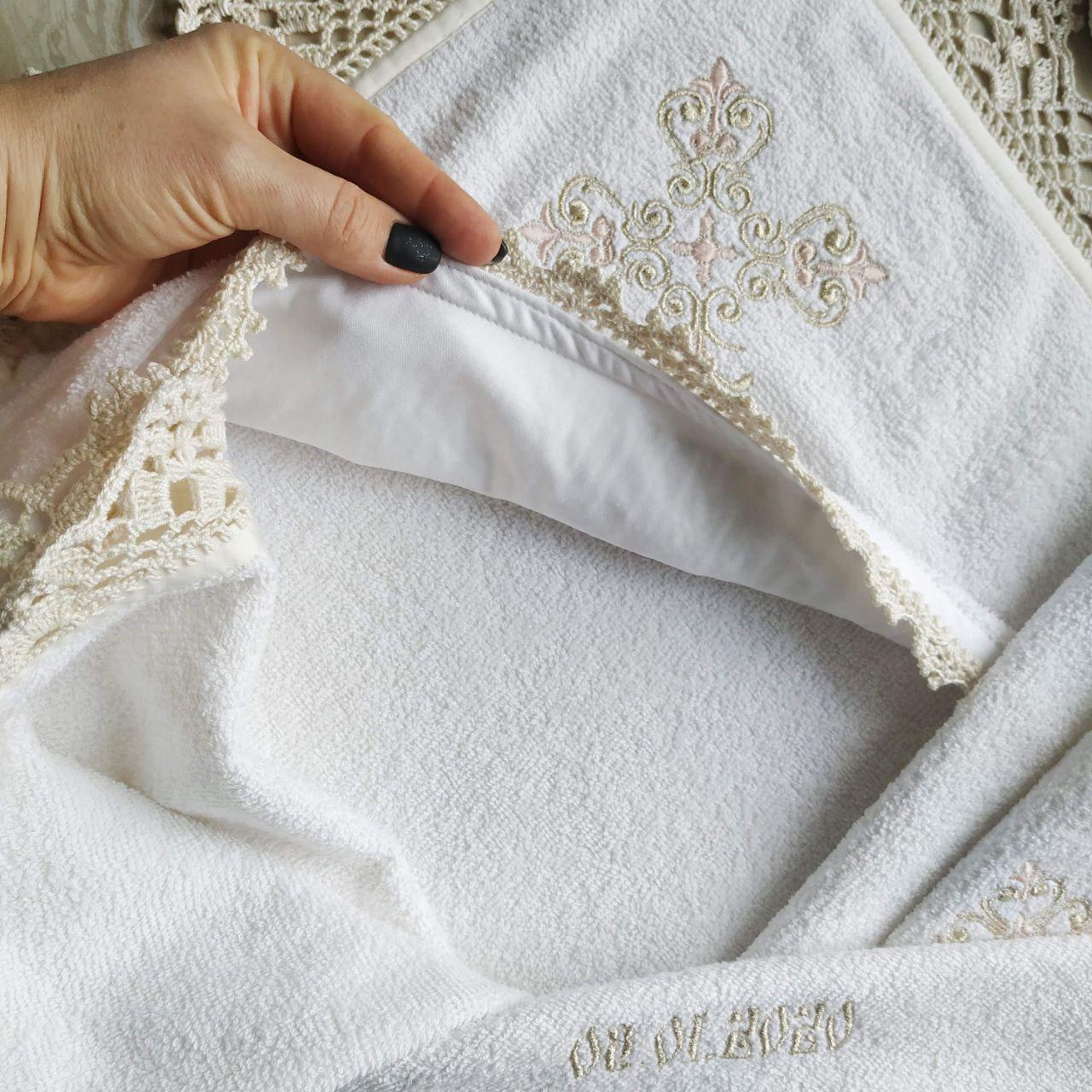 Крыжма крестильная с кружевом ручной работы Любовь Богородицы (2192543337) - фото 5 Крыжма крестильная с кружевом ручной работы Любовь Богородицы (2192543337) - фото 5