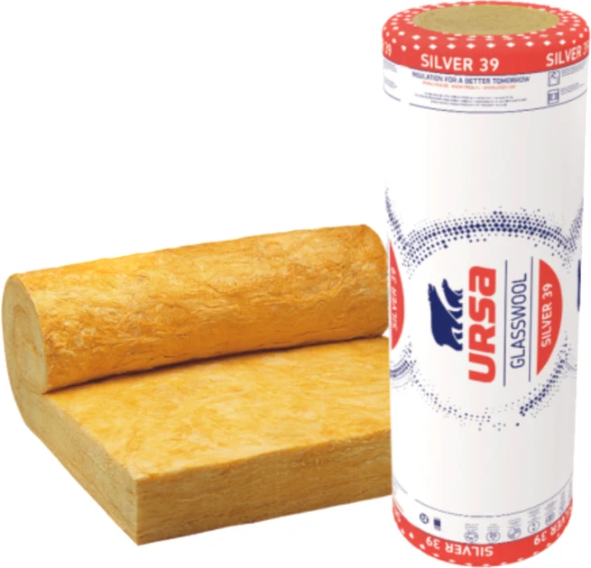 Минеральная вата URSA Silver 39 50 мм 17,5 м² 1,25х7 м 2 шт. (SILVER39_50) - фото 3 Минеральная вата URSA Silver 39 50 мм 17,5 м² 1,25х7 м 2 шт. (SILVER39_50) - фото 3