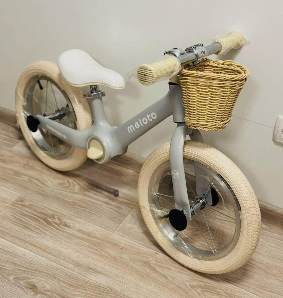 Біговел Maraton K8 14" з кошиком Сірий (2316259014)