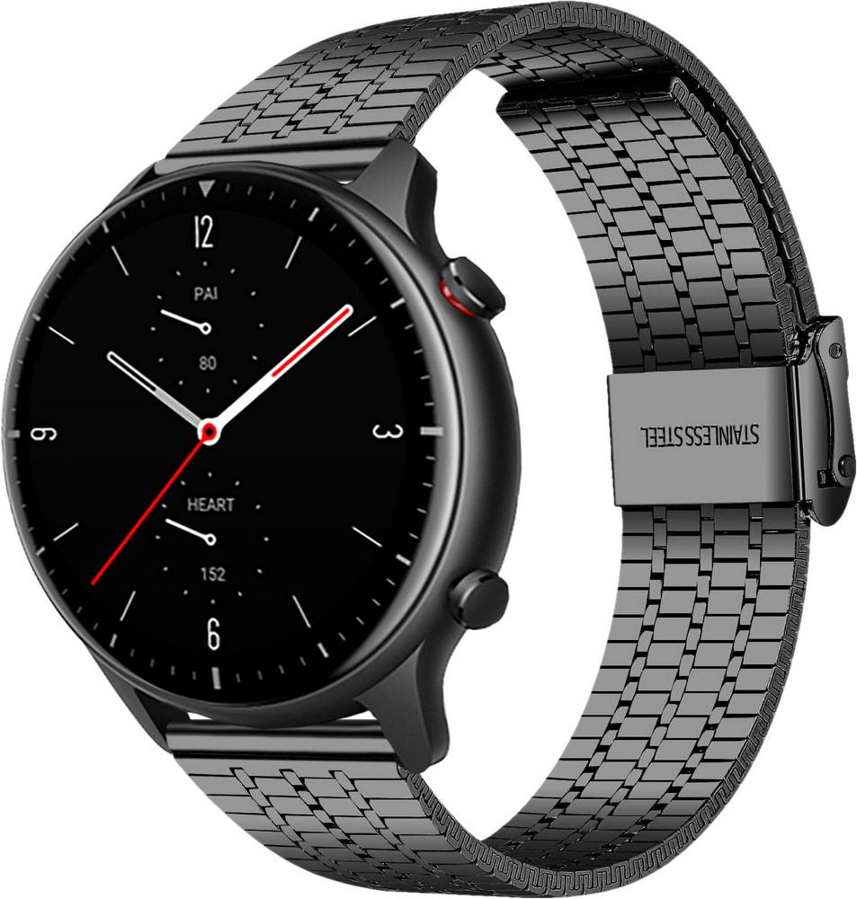 Браслет металлический Counic для Amazfit GTR 2e Black (34123-2B)