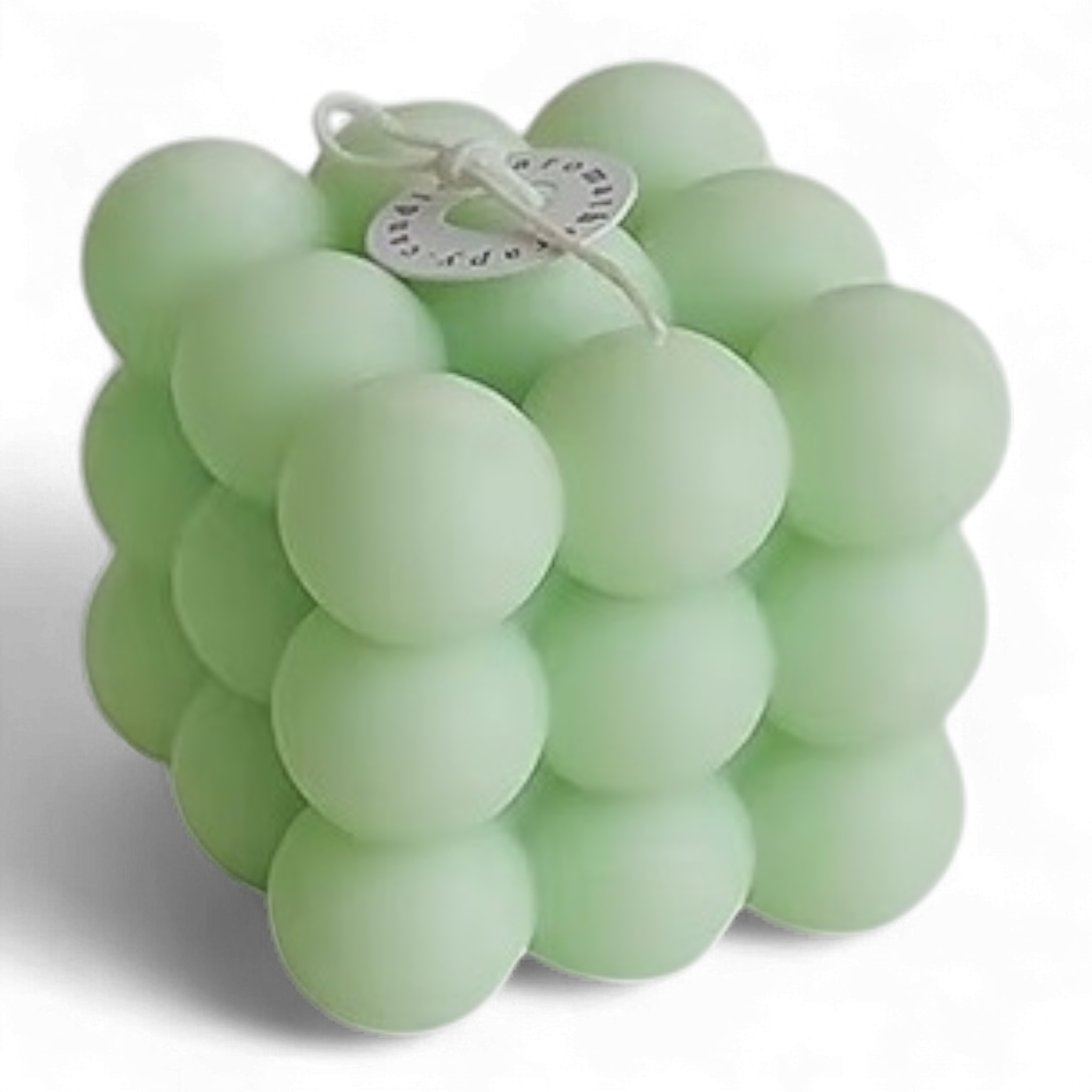 Свеча пузырьково-кубическая Du Song Светло-зеленая (00012) - фото 1 Свеча пузырьково-кубическая Du Song Светло-зеленая (00012) - фото 1