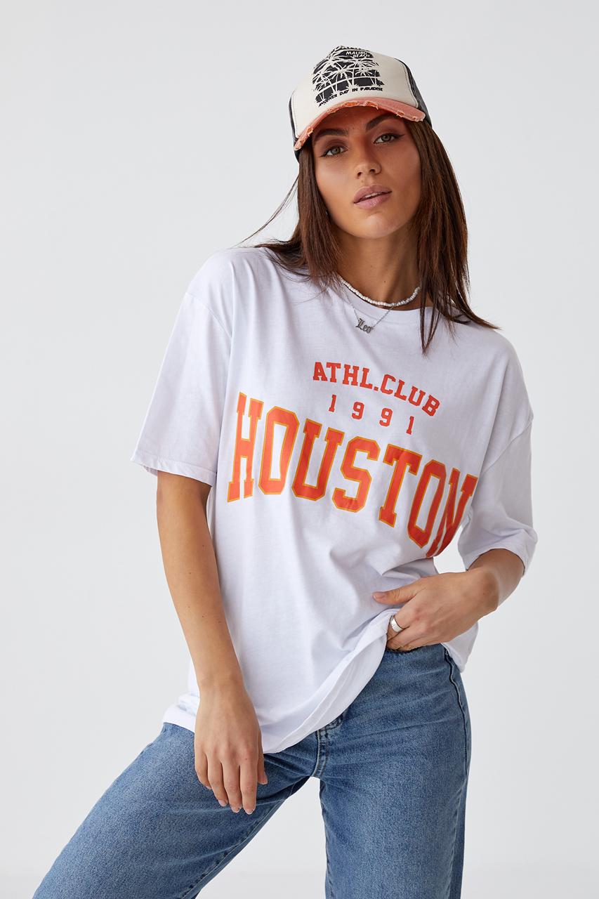 Футболка трикотажная "Houston Barley" S Белый (11779782)