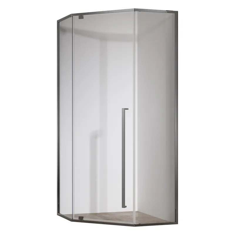 Душевая кабина без поддона KOER SR SC06-90x90x200-TR-07 прозрачное стекло Easy Clean 8 мм Графит (KR5366)