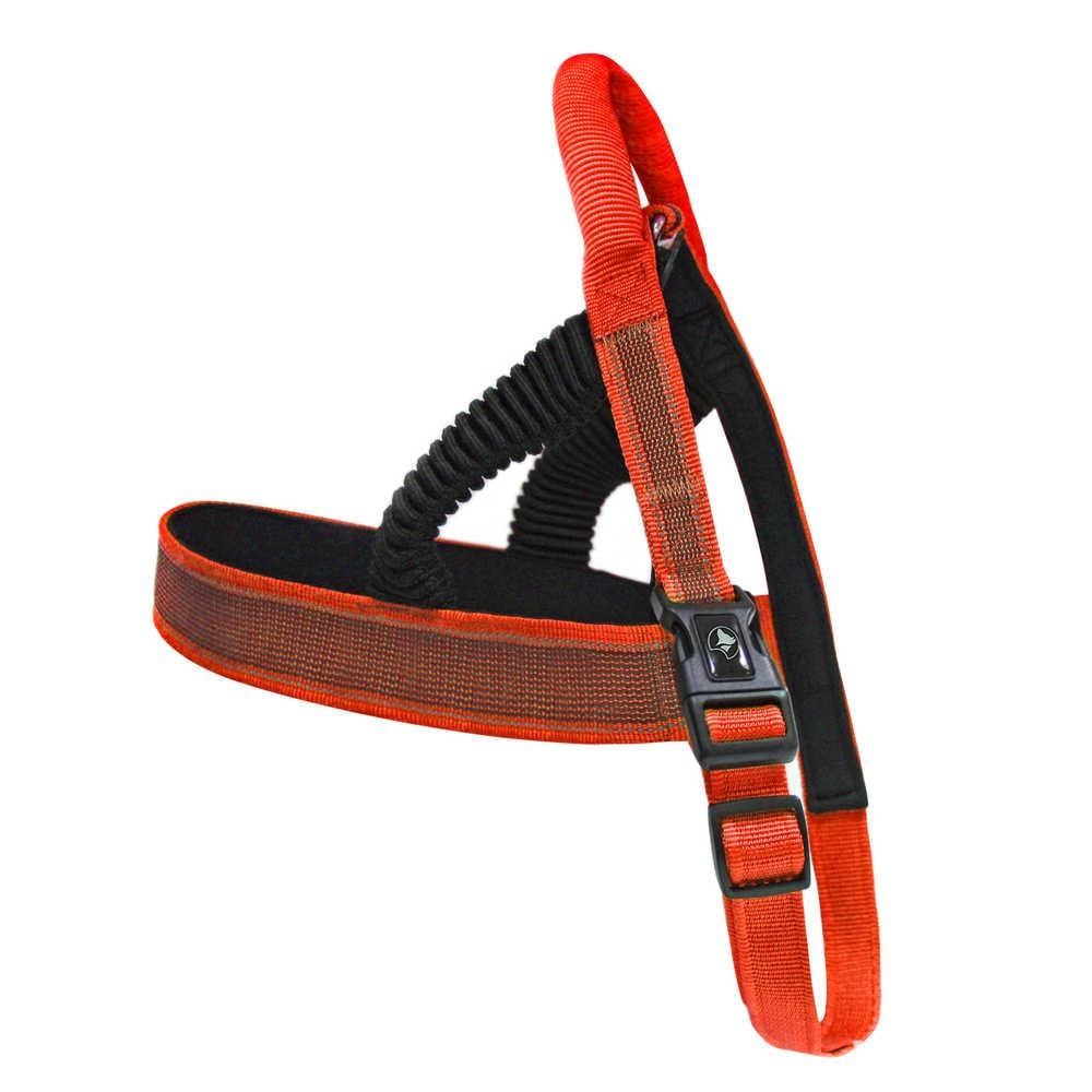Шлейка для собак нейлоновая Croci HIKING ANTISHOCK 54-60х1,5 см Красный