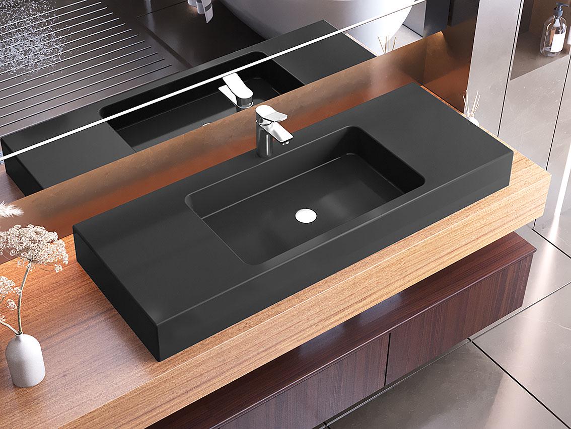 Умывальник накладной Luxor Forte 120 Black