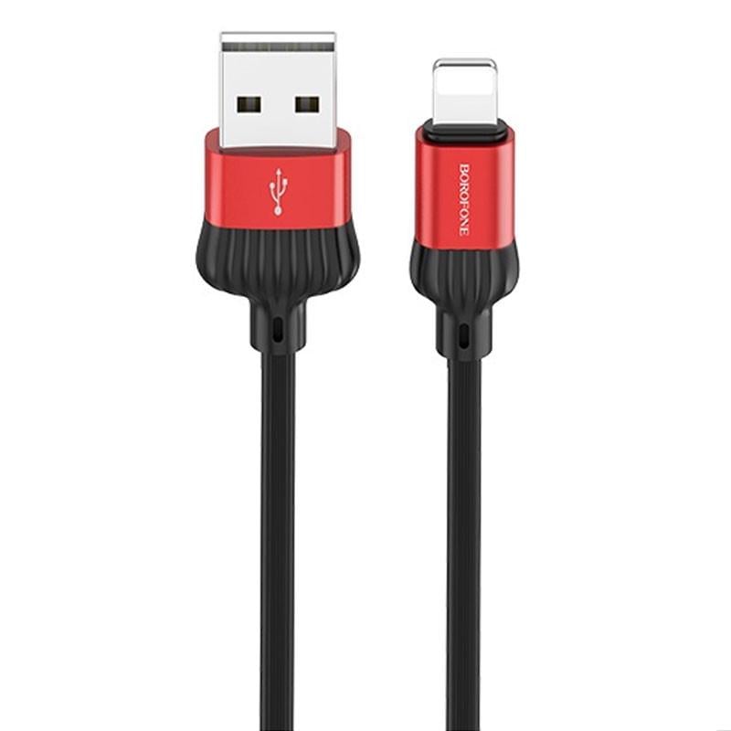 Дата кабель Borofone BX28 Dignity USB to Lightning 1 м Red/Black