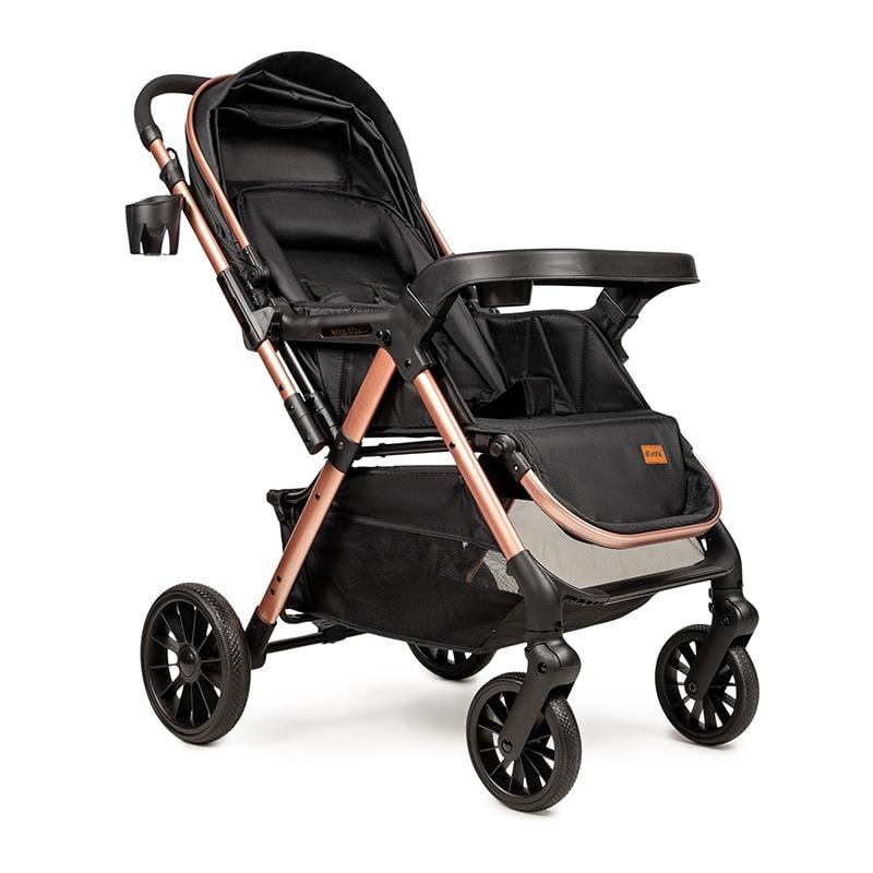 Коляска прогулочная Ninos Maxi 2 с автолюлькой 0+ от рождения Black/Gold (NM2025CSBG) - фото 4 Коляска прогулочная Ninos Maxi 2 с автолюлькой 0+ от рождения Black/Gold (NM2025CSBG) - фото 4