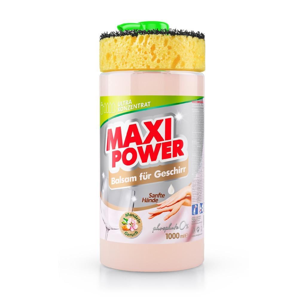 Средство-бальзам для мытья посуды Maxi Power Миндаль 1 л (2451018924)