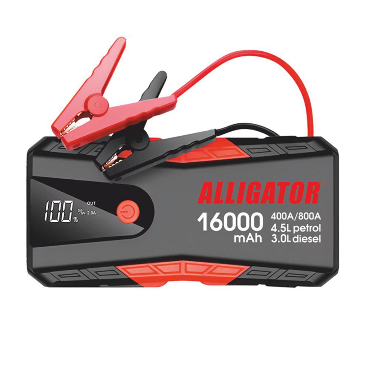 Пусковое устройство Alligator Jump Starter 400 A/800 A 16000 mAh (7879)