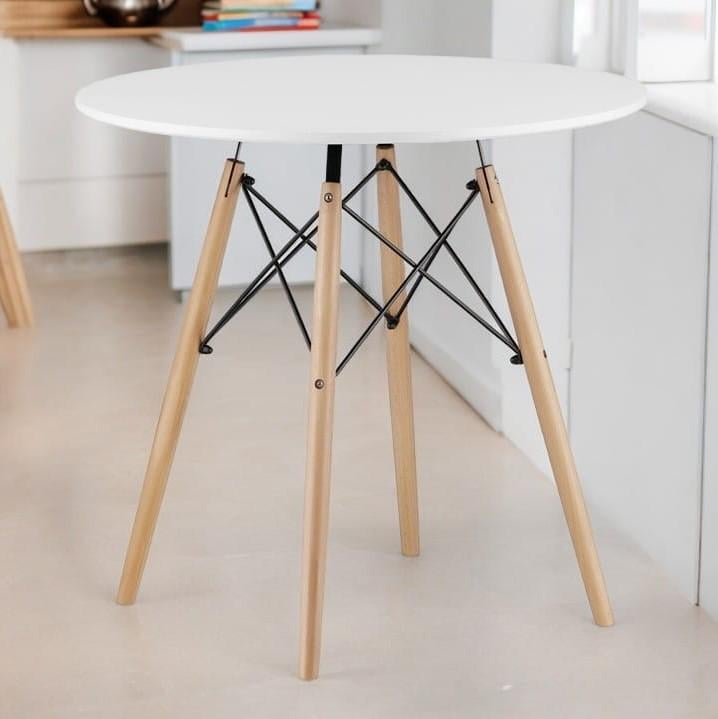 Мебель два стула со столом 80 см Серо-белый - фото 4 Мебель два стула со столом 80 см Серо-белый - фото 4