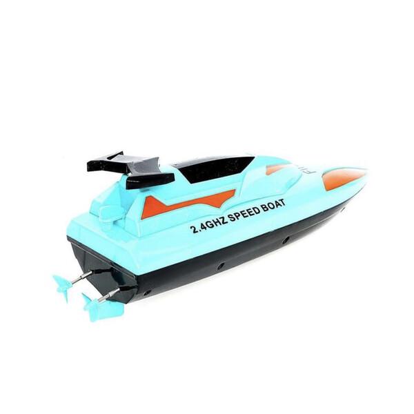 Лодка катер на радиоуправлении 26 см Голубой (59624) - фото 3 Лодка катер на радиоуправлении 26 см Голубой (59624) - фото 3