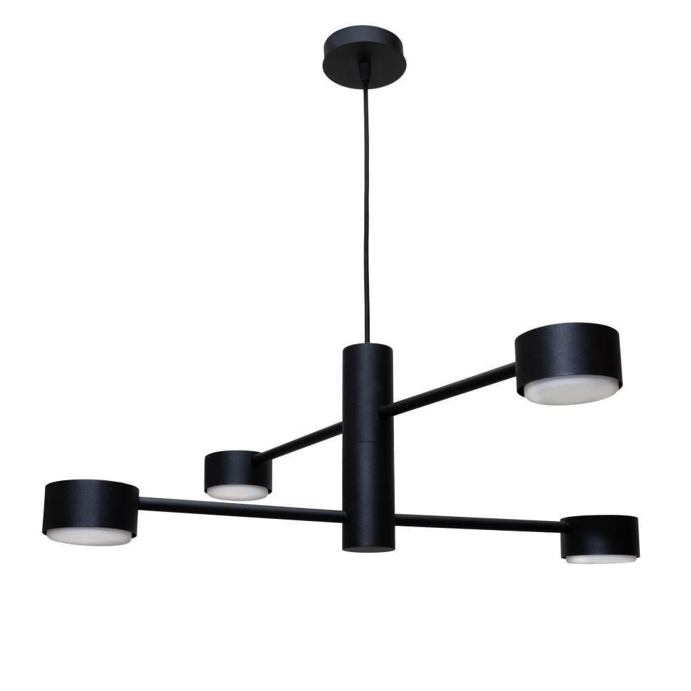 Підвісний світильник MSK ELECTRIC NL 8043-4 BK Copter на чотири плафони GX53 Чорний