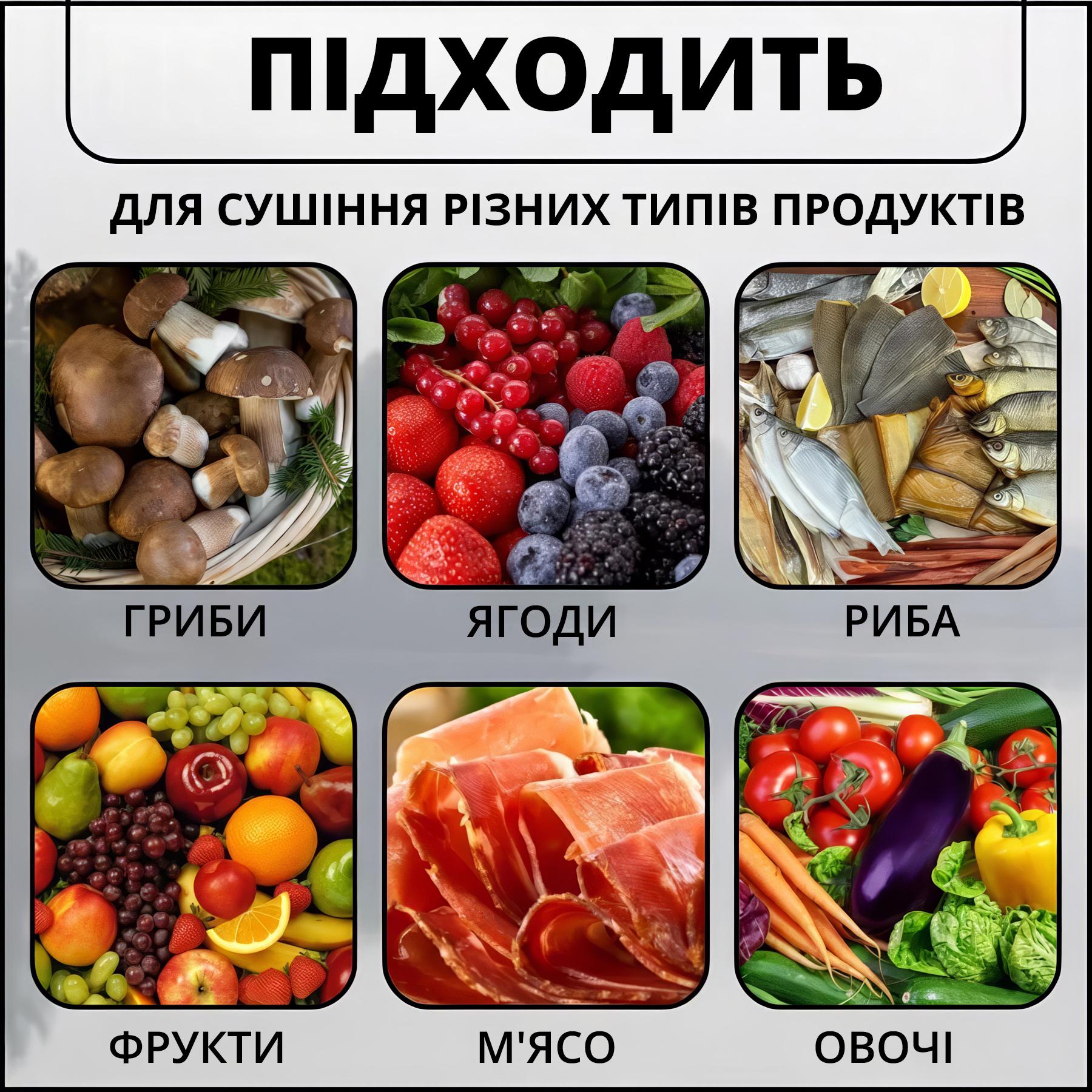 Підвісна сітка для сушіння риби/грибів/овочів і фруктів триярусна Синій - фото 5