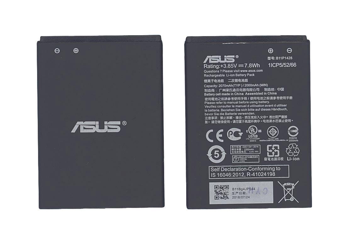 Аккумулятор для смартфона Asus B11P1428 ZenFone Go 4,5 3,85V 2050 mAh 7,89 Wh Black