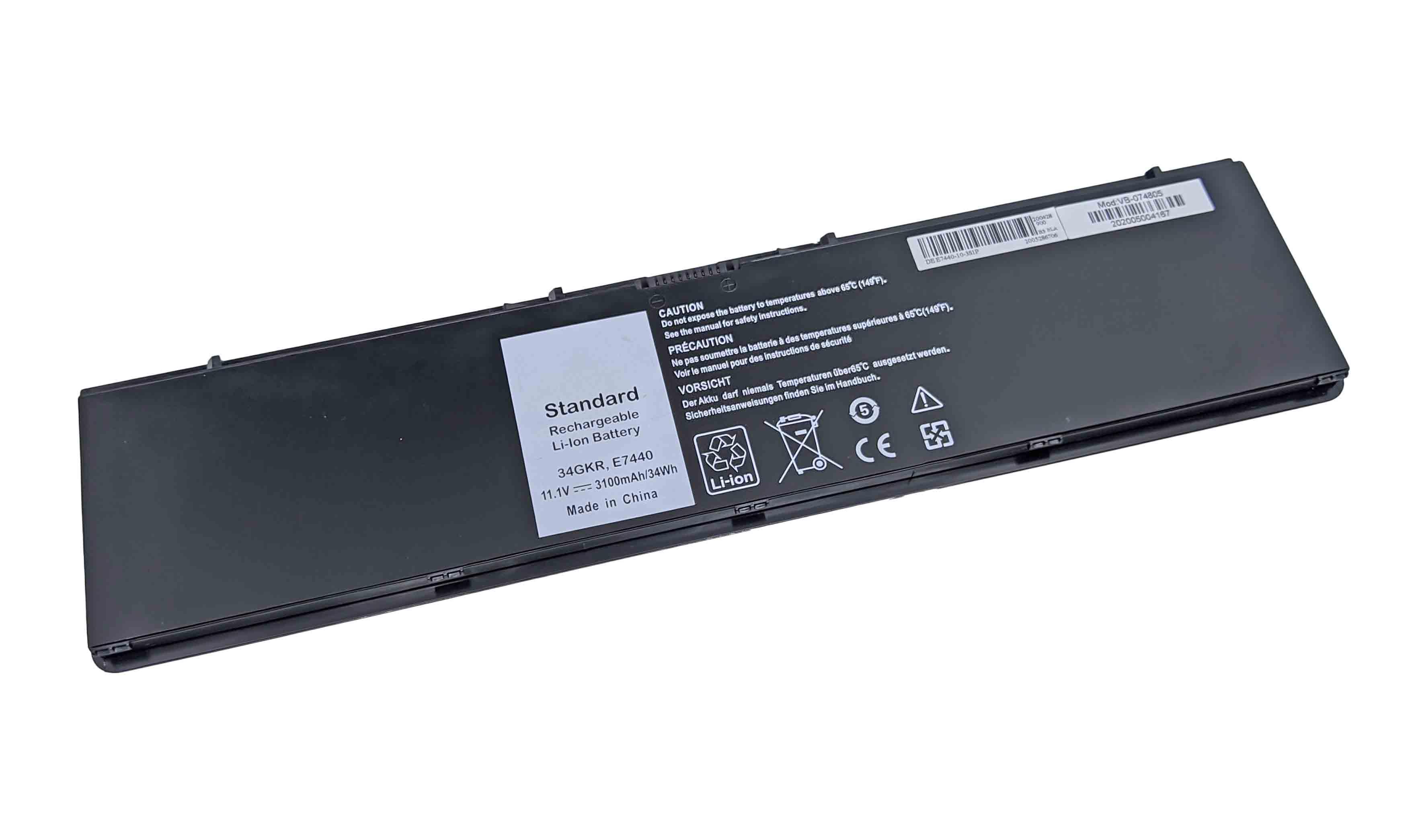 Аккумулятор для ноутбука Dell 3RNFD Latitude E7250 11,1 V 3100 mAh OEM Black (074805)