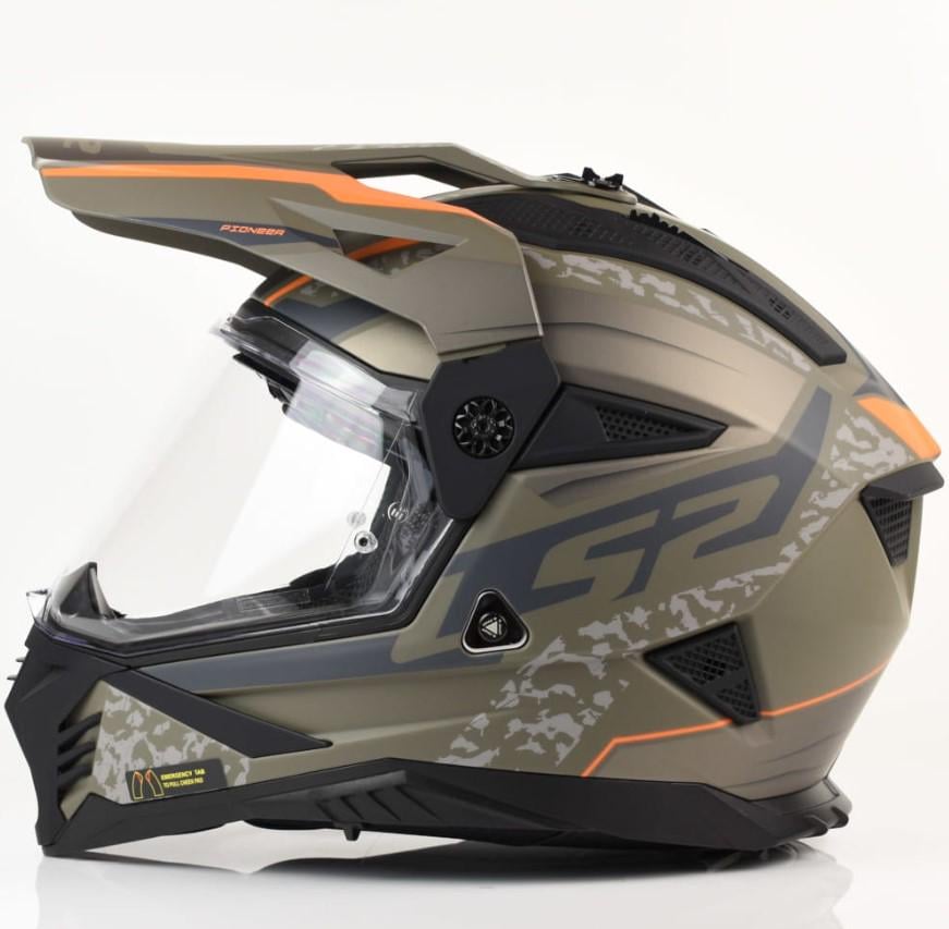 Мотошлем LS2 MX702 Pioneer 2 Devor XL Matt Sand (53485)