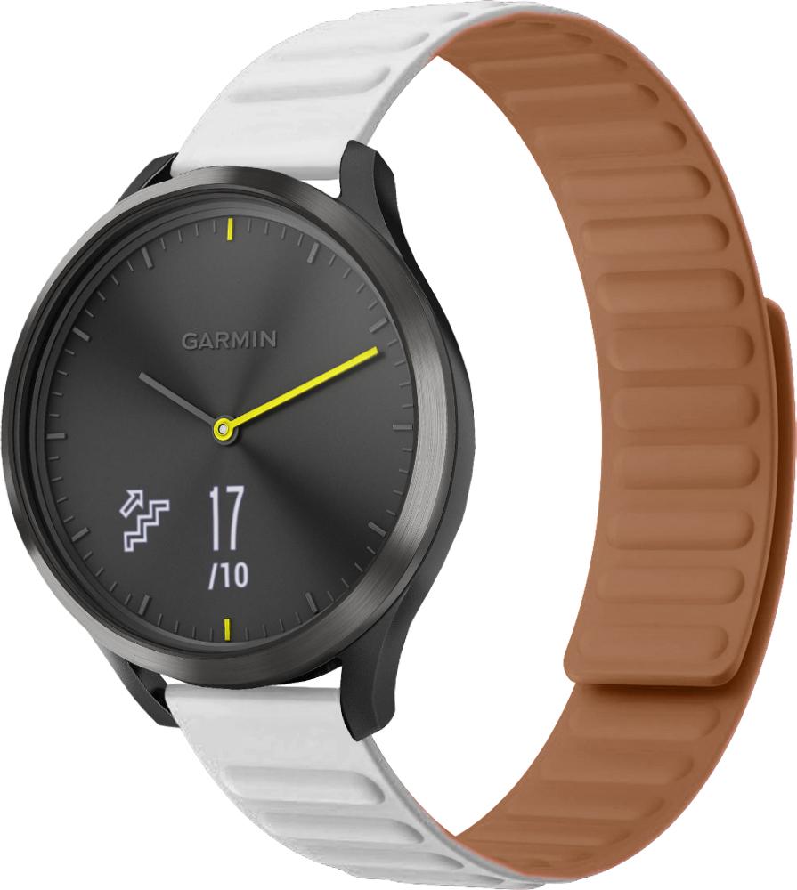 Ремінець Magneter для Garmin Vivomove HR White (26610-29) Ремінець Magneter для Garmin Vivomove HR White (26610-29)