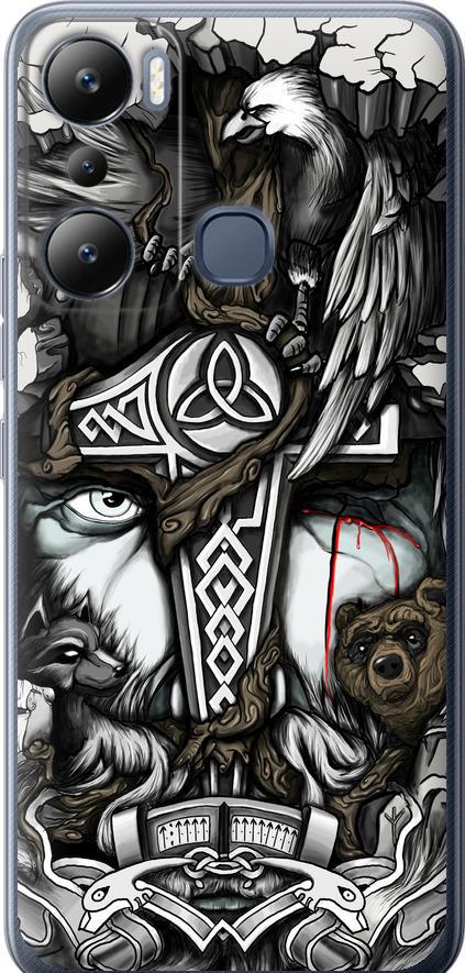 Чохол на Infinix Hot 20i Тату Вікінг (4098u-2964-42517)