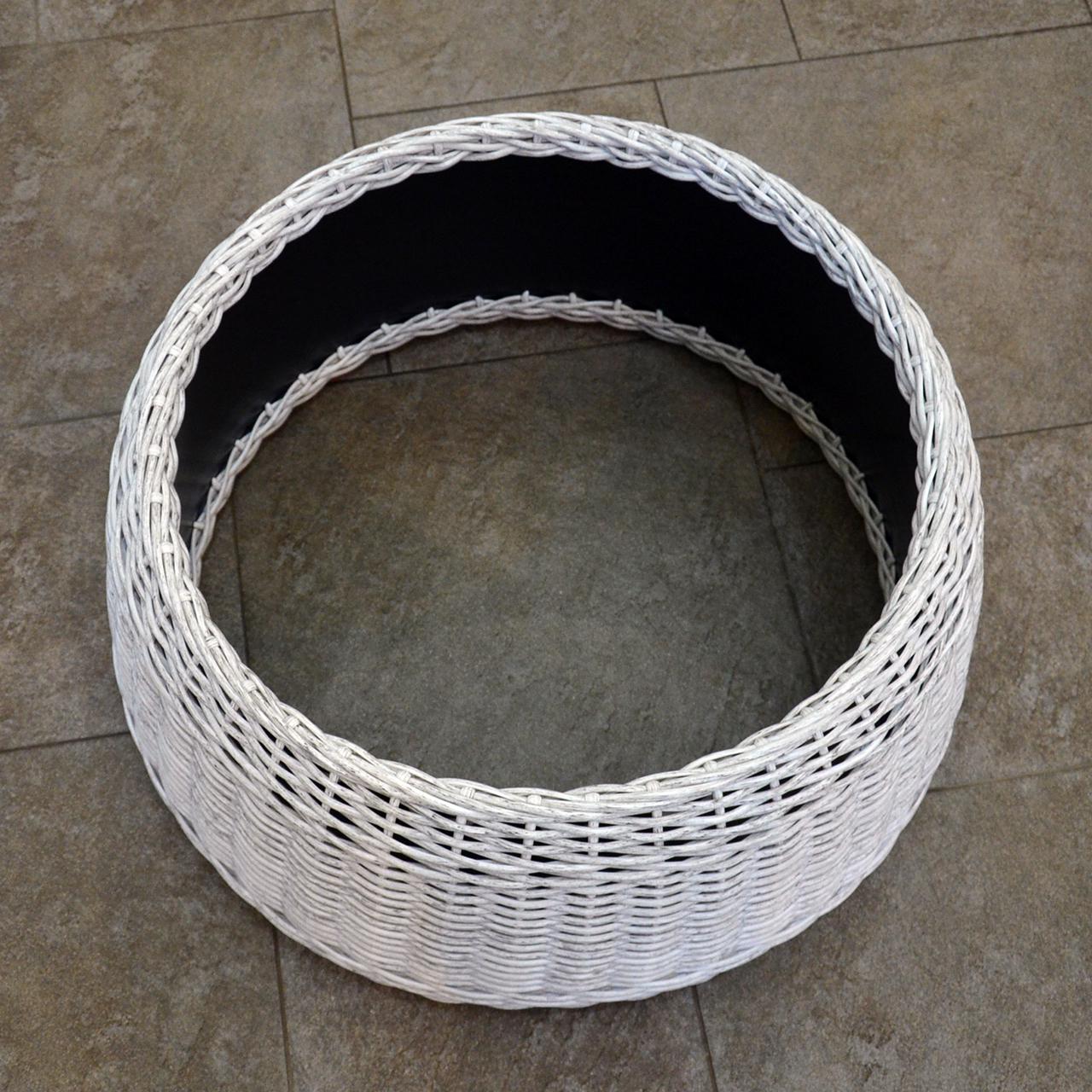 Подставка-юбка под елку плетенная из искусственного ротанга/ручной работы L Белая береза (13450327) - фото 5 Подставка-юбка под елку плетенная из искусственного ротанга/ручной работы L Белая береза (13450327) - фото 5