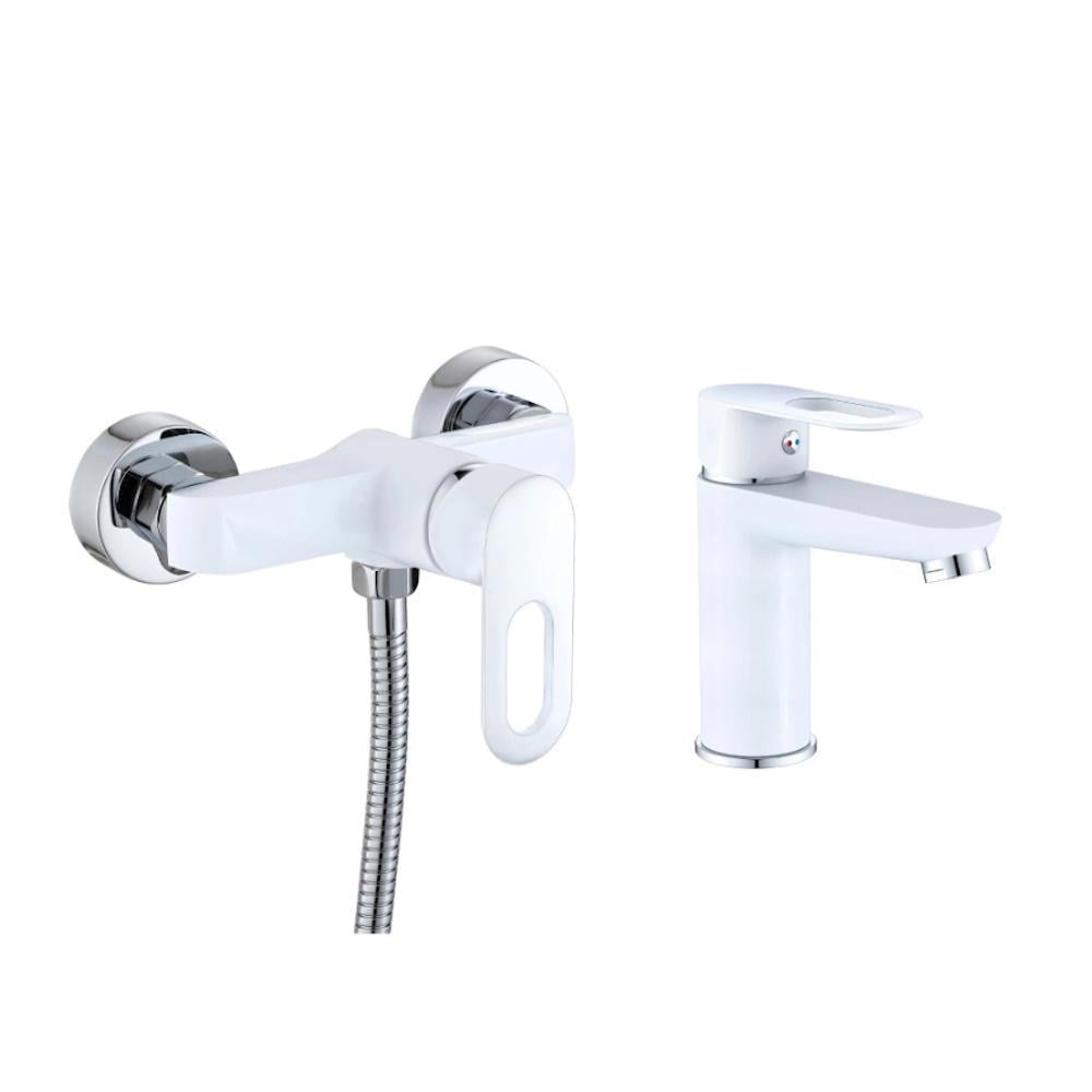 Набор смесителей для ванны Lidz Latwa 001/Latwa 010 White (SD00052485) Набор смесителей для ванны Lidz Latwa 001/Latwa 010 White (SD00052485)