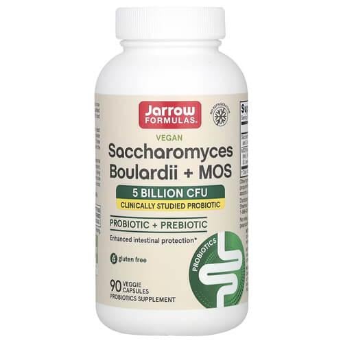 Сахаромицеты буларди Jarrow Formulas Saccharomyces Boulardii + MOS 5 Billion CFU 90 Capsules (JRW-03004)