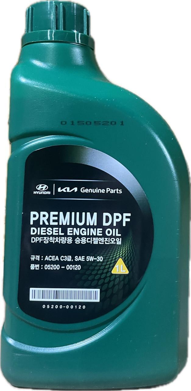 Моторное масло Mobis Premium DPF Diesel 5W-30 1 л (0520000120)