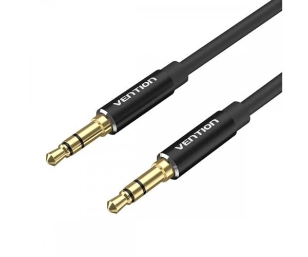 Аудио кабель Vention 3,5мм Aluminum Alloy Type Audio Cable 2 м Black