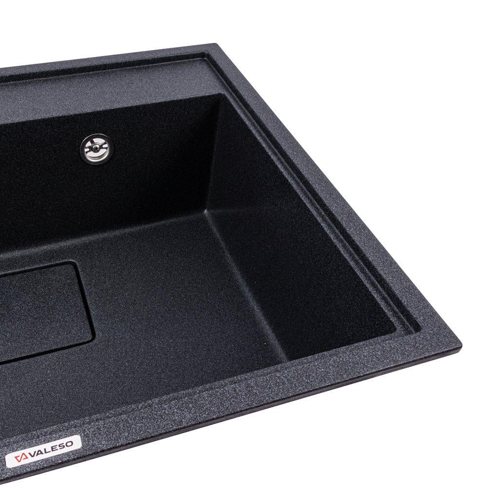 Мийка гранітна Valeso 6050 SHERLIT матова Карбон - фото 3 Мийка гранітна Valeso 6050 SHERLIT матова Карбон - фото 3