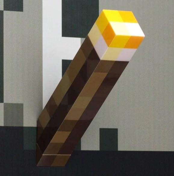 Нічник факел Minecraft LED на акумуляторі USB (23393691) - фото 3