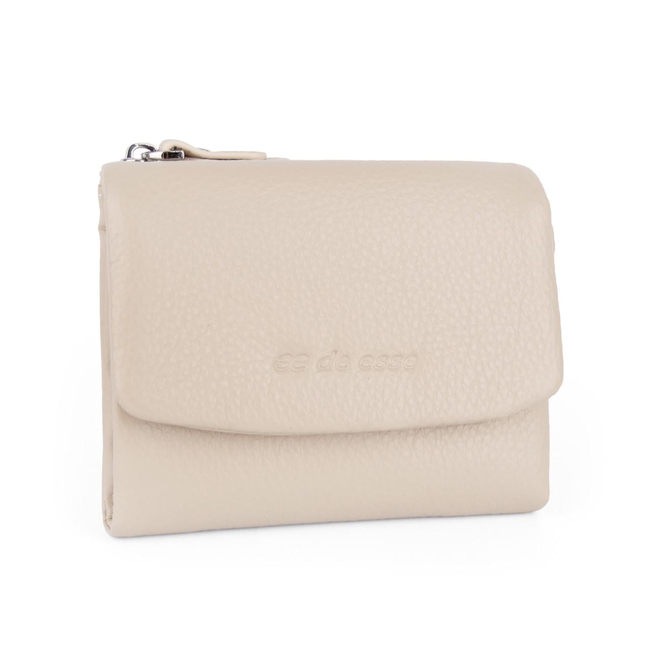 Кошелек женский кожаный DE ESSE LC69055-84 на магните Светло-бежевый (2930721989)