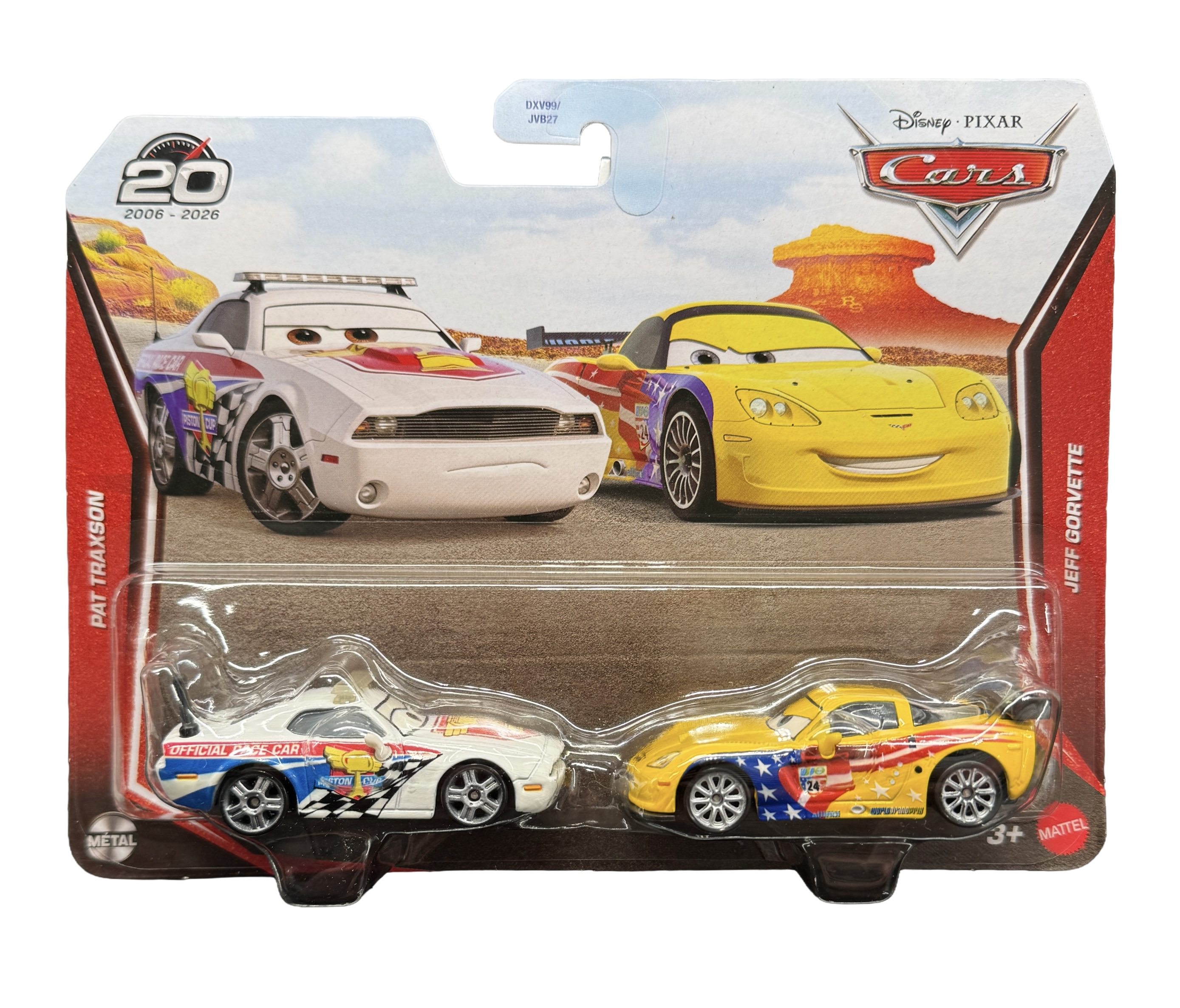 Набор автомобилей Mattel Disney Pixar Cars Pat Traxson&Jeff Gorvette Diecast Пэт Траксон и Джефф Горветт 2026 к 20-летию Тачки (35741095) Набор автомобилей Mattel Disney Pixar Cars Pat Traxson&Jeff Gorvette Diecast Пэт Траксон и Джефф Горветт 2026 к 20-летию Тачки (35741095)