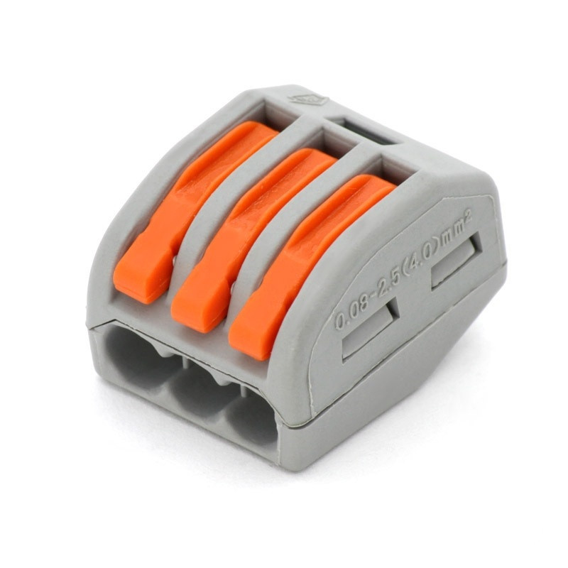 Колодка клемна для проводів самозатискна 32А 3pin 250 Вт (28511)