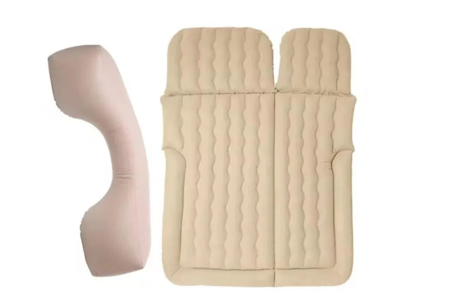 Матрас двухместный AND 136х74 см с 3 подушками и насосом ПВХ с велюровым покрытием (5337)