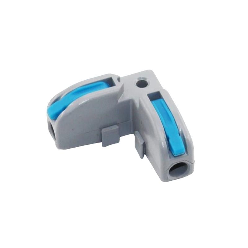 Клема прохідна Tactix 0,5-4 мм2 32А 1-1 набірна L-подібна 25,8х8х14,5 мм Синій (L11-T)