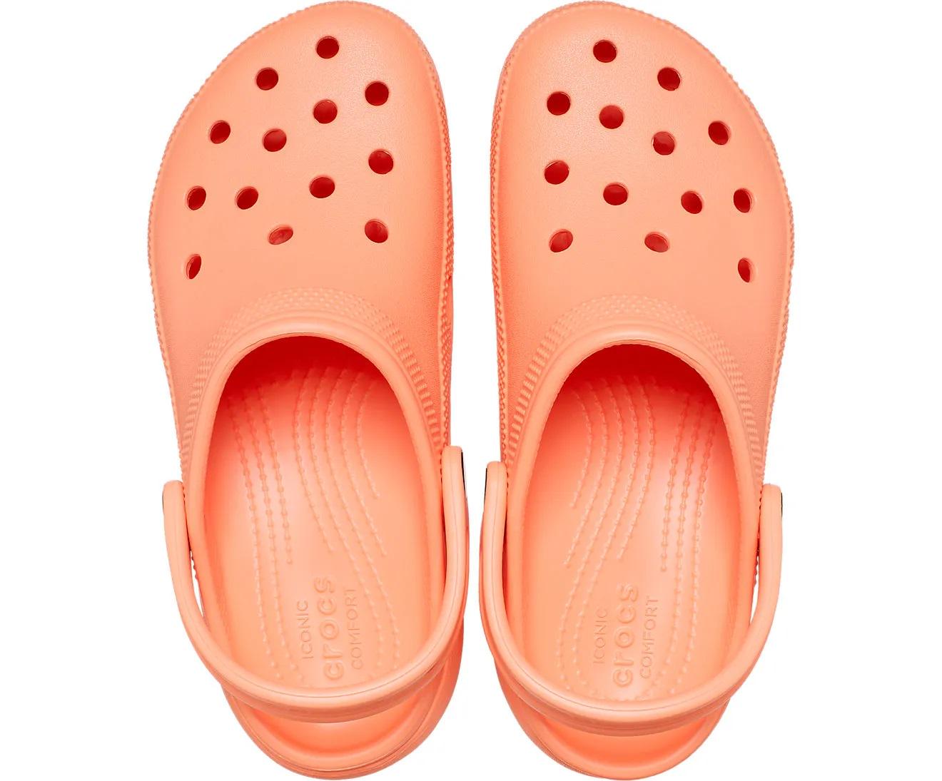 Сабо женские Crocs Classic Platform Clog M7W9 р. 39 25,5 см Papaya (206750) - фото 4