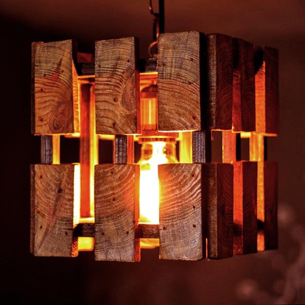 Подвесной светильник из дерева Дорондо Савоярди (ЛЮС-004815)