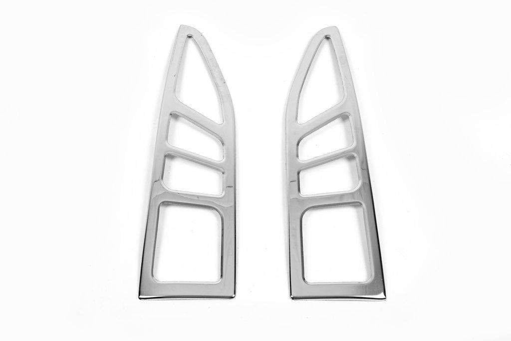 Накладка на стопы Прямые Carmos для Peugeot Partner Tepee 2008-2018 гг. нержавеющая сталь Хром