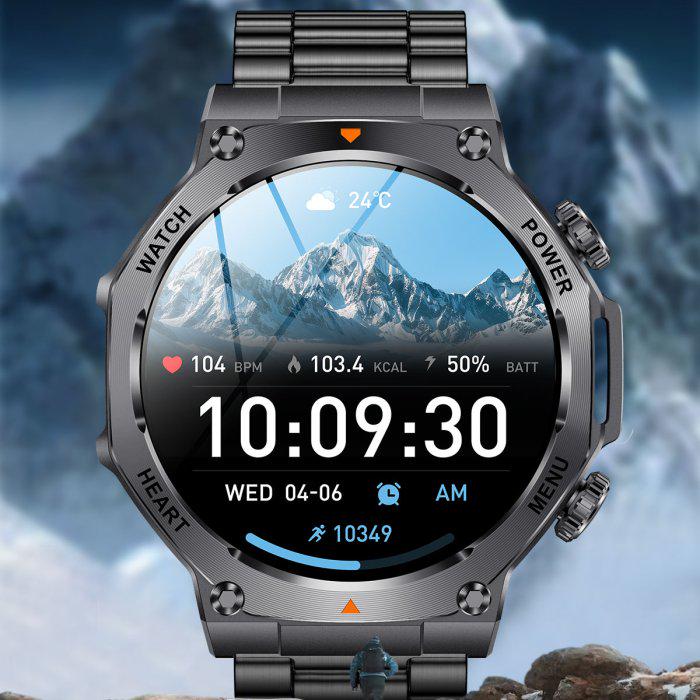 Смарт-годинник UWatch Smart Mevaden Ultra Black Steel з ремінцями 2 шт. (2043) - фото 11 Смарт-годинник UWatch Smart Mevaden Ultra Black Steel з ремінцями 2 шт. (2043) - фото 11