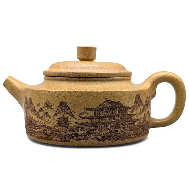 Заварочный чайник-Пейзажи Шаолинь 210 мл исинская глина (10-1-0280) Заварочный чайник-Пейзажи Шаолинь 210 мл исинская глина (10-1-0280)