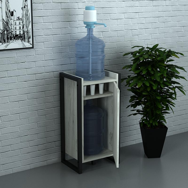 Тумба під кулер для води Дуб крафтовий Білий (ТКА-1) - фото 2 Тумба під кулер для води Дуб крафтовий Білий (ТКА-1) - фото 2