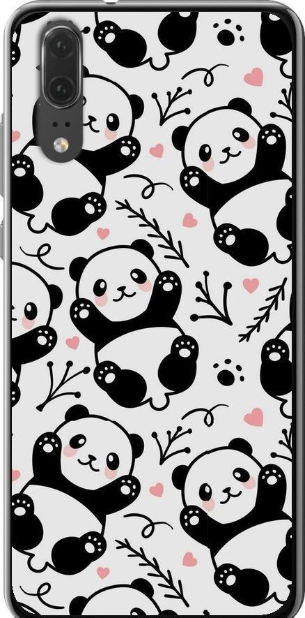Чехол на Huawei P20 Панды (4318u-1396-42517)