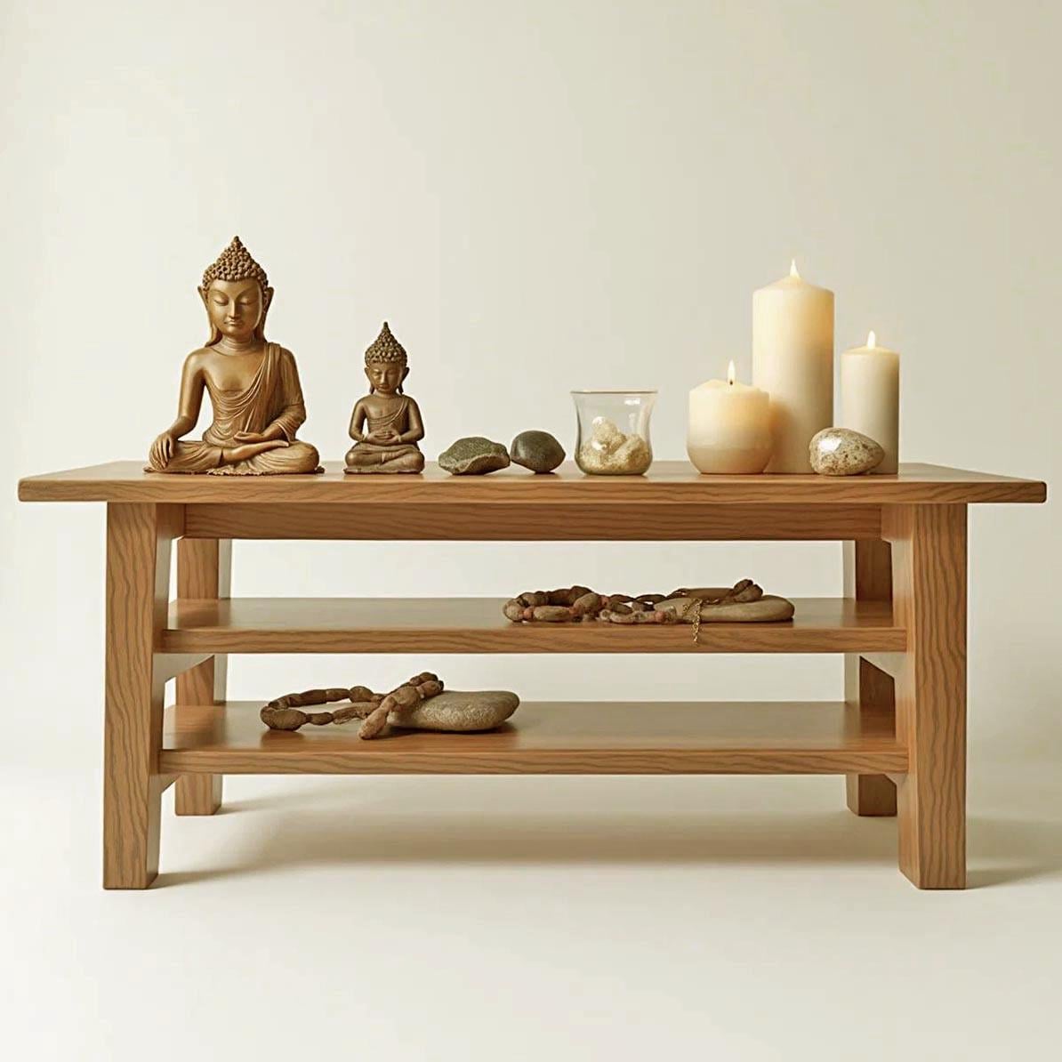 Вівтар для медитації з дерева Ширамі Сієна (ЛАТ-010505) Вівтар для медитації з дерева Ширамі Сієна (ЛАТ-010505)