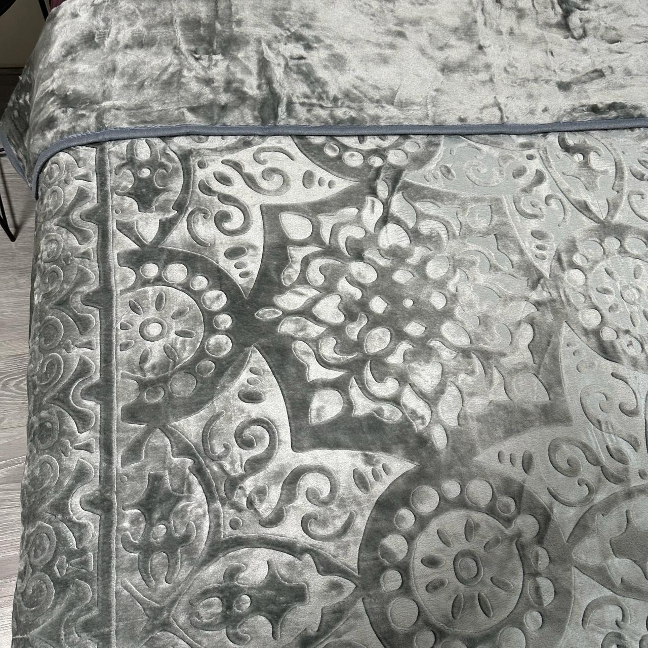 Покривало на ліжко акрилове 200x230 см Графітовий (P-акрил-11) - фото 2