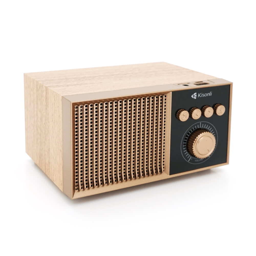 Портативна колонка Kisonli G10 Bluetooth 5.0 1x5W 1200 mAh Red-Wood (31294)