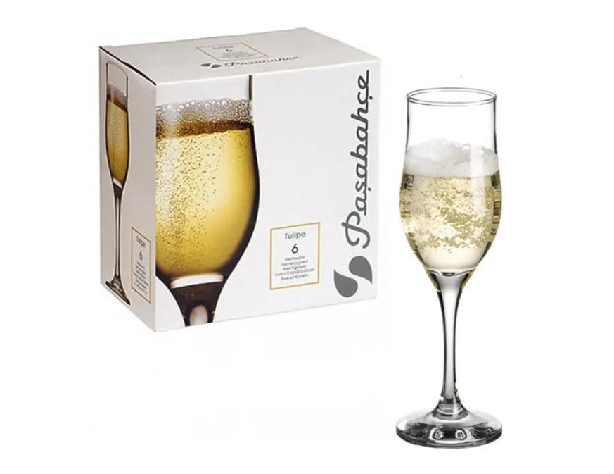Набор бокалов для шампанского Pasabahce Bistro 190 мл 6шт. (44419)