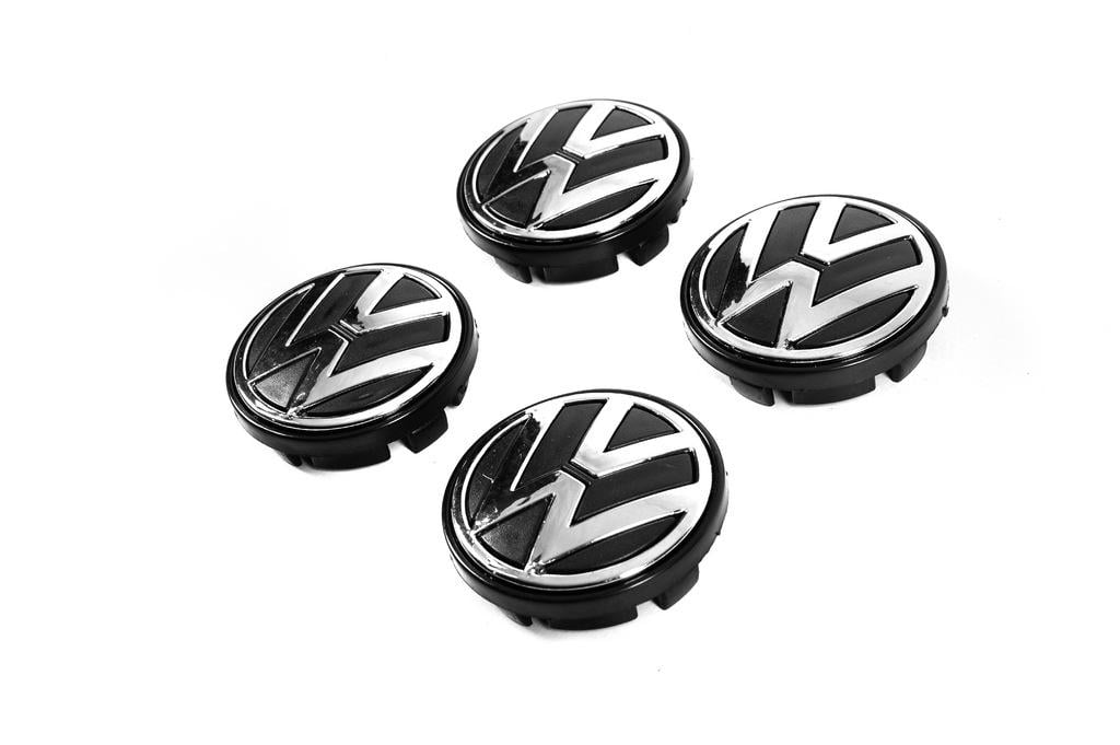 Колпачки в диски 65/57 мм 3b7601171 V1 Davs Auto для Volkswagen abs-пластик Черный